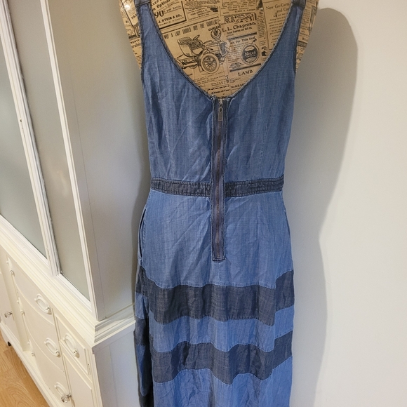 Tommy Bahama Blue Striped Midi Dress - Picture 6 of 7
